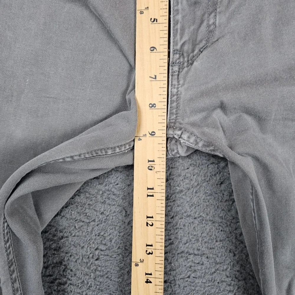 Free World Night Train Regular Fit Charcoal Gray Pants Mens Size 32 Cotton Twill